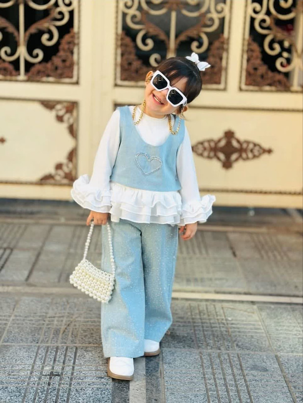 ست دخترانه، بلوز شلوار و جلیقه، مناسب ۱ تا ۱٠ سال