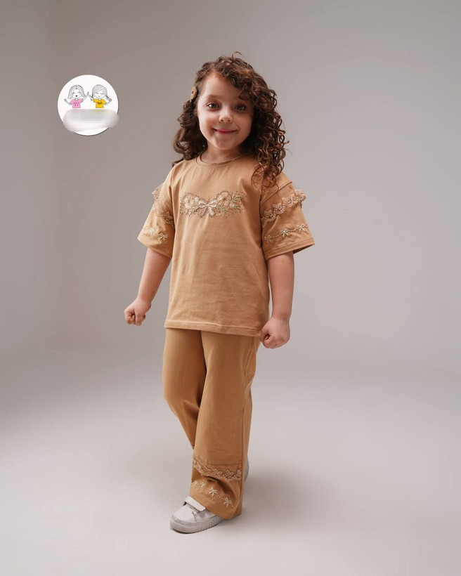 ست تیشرت و شلوار دخترانه،از سایز 35 تا 50