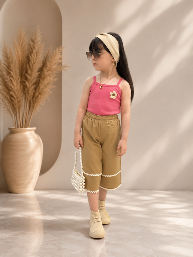 تاپ و شلوارک دخترانه، سایز ۴۰ تا ۵۵