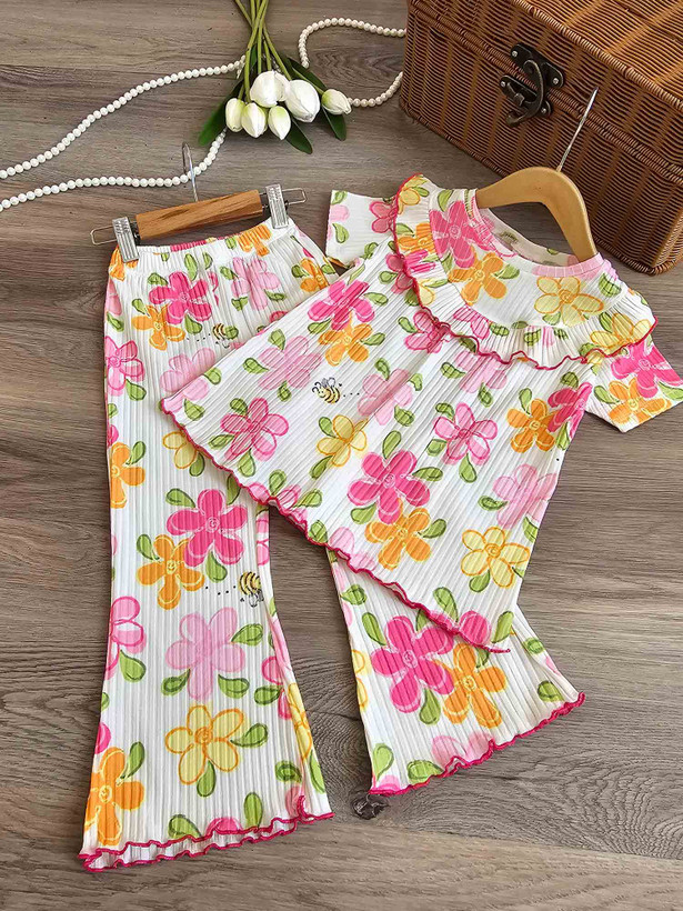 ست تیشرت و شلوار دختر ، سایز بندی از ۳۵ تا ۶۰
