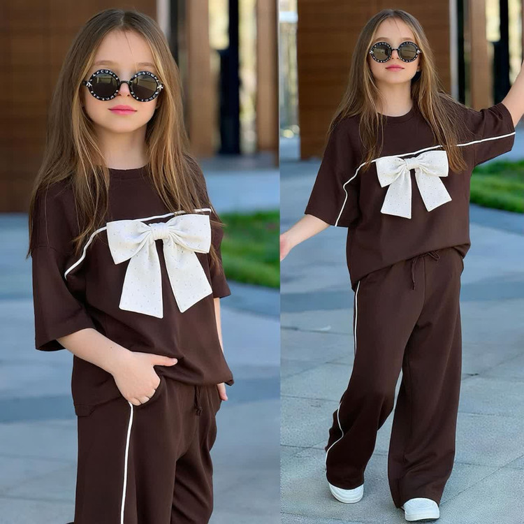 ست تیشرت وشلوار دخترانه، سایزبندی از ۴۵ تا ۶۵